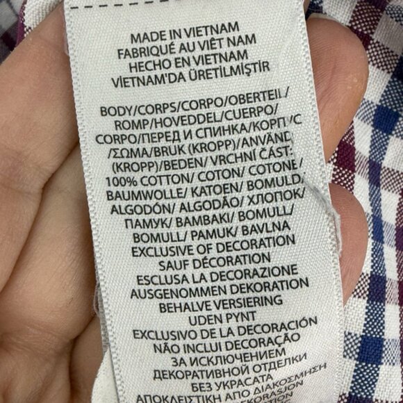 Ralph Lauren Men’s Tattersall Check Shirt Button Down size Large - Picture 4 of 4